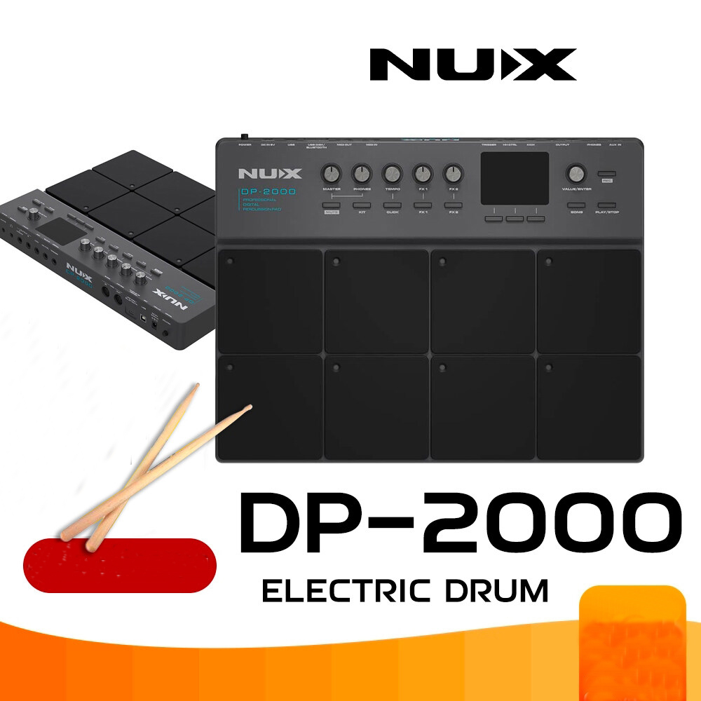 NUX DP-2000 8-Velocity Percussion Drum Pad with LED Lights (Octopad)
